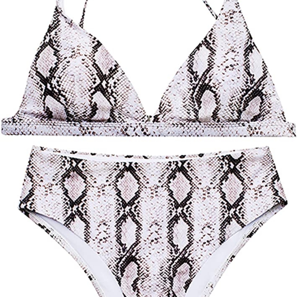Swimsuits 2 Piece Bathing Suits Bikinis Set High Cut Bathing Suits High Waist - Picture 2 of 6